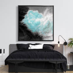 Framed 48 x 48 - Turquoise clouds