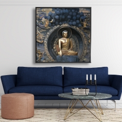 Framed 48 x 48 - Grand buddha at lingshan scenic area in china