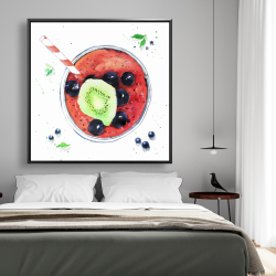 Framed 48 x 48 - Berry smoothies