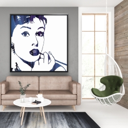 Encadré 48 x 48 - Audrey hepburn: cigarillo