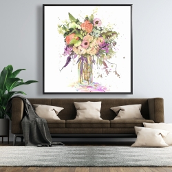 Framed 48 x 48 - Romantic bouquet