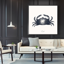 Framed 48 x 48 - Blue crab