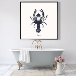 Framed 48 x 48 - Blue lobster