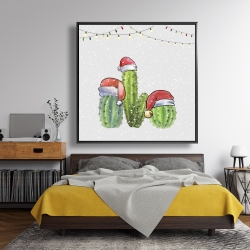 Encadré 48 x 48 - Cactus de noël