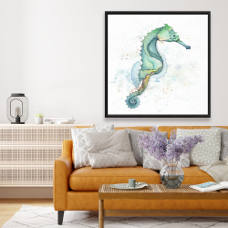 Framed 48 x 48 - Sea horse