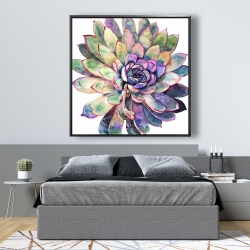 Encadré 48 x 48 - Succulent multicolore