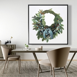 Framed 48 x 48 - Christmas wreath