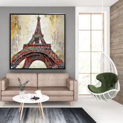 Encadré 48 x 48 - Tour eiffel abstraite