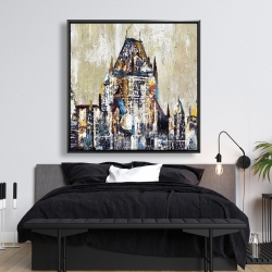 Framed 48 x 48 - Abstract château frontenac