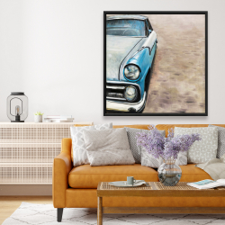 Framed 48 x 48 - Old classic car