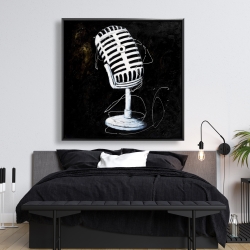 Framed 48 x 48 - Microphone