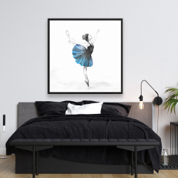 Encadré 48 x 48 - Petite ballerine bleue