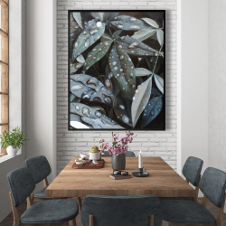 Framed 48 x 60 - Leaves after rain