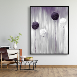 Encadré 48 x 60 - Fleur d'allium mauve