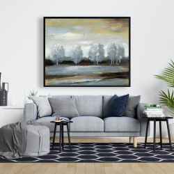 Framed 48 x 60 - Grey landscape