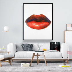 Framed 48 x 60 - Red lipstick