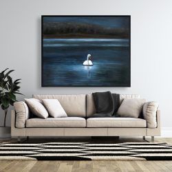 Framed 48 x 60 - Beautiful swan