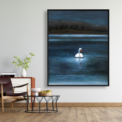 Framed 48 x 60 - Beautiful swan