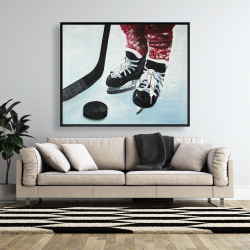 Framed 48 x 60 - Young hockey player