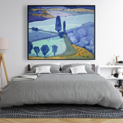 Framed 48 x 60 - Tuscany field