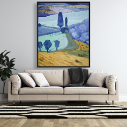 Framed 48 x 60 - Tuscany field