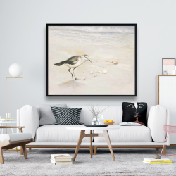 Framed 48 x 60 - Semipalmated sandpiper on the beach