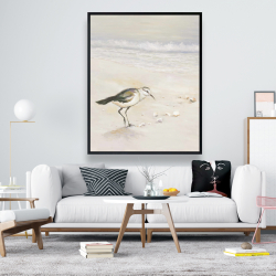 Framed 48 x 60 - Semipalmated sandpiper on the beach