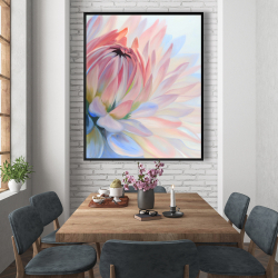 Encadré 48 x 60 - Fleur de lotus pastel