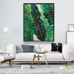 Encadré 48 x 60 - Feuilles de plantes exotiques