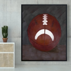 Framed 48 x 60 - Football ball