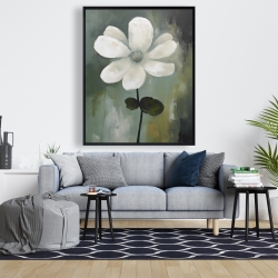 Framed 48 x 60 - White flowers