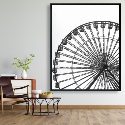 Encadré 48 x 60 - Grande roue monochrome