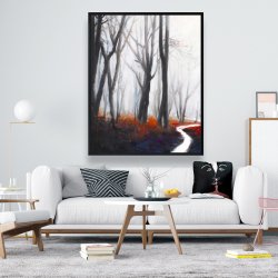 Framed 48 x 60 - Mysterious forest with stream