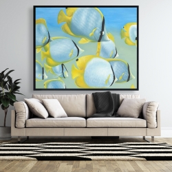 Framed 48 x 60 - Butterfly fishes