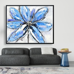 Encadré 48 x 60 - Fleur bleue