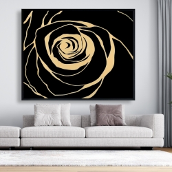 Encadré 48 x 60 - Rose noire