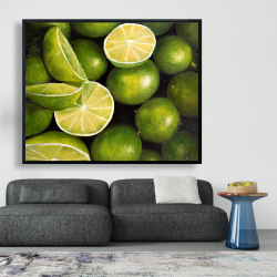 Framed 48 x 60 - Basket of limes