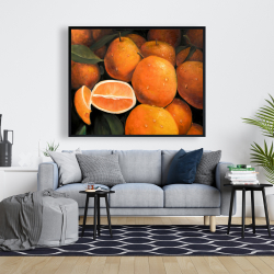 Framed 48 x 60 - Fresh oranges