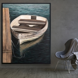 Framed 48 x 60 - Rowboats