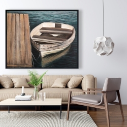 Framed 48 x 60 - Rowboats