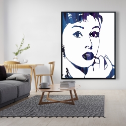 Encadré 48 x 60 - Audrey hepburn: cigarillo