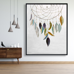 Framed 48 x 60 - Dreamcatcher with feathers