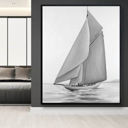 Framed 48 x 60 - Vintage sailing ship