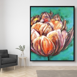 Encadré 48 x 60 - Tulipe double et abstraite