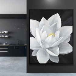 Encadré 48 x 60 - Vue de haut d'une fleur de lotus