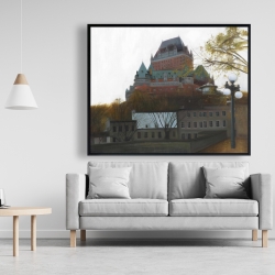 Framed 48 x 60 - Le château de frontenac in autumn