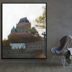 Framed 48 x 60 - Le château de frontenac in autumn