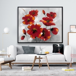 Framed 48 x 60 - Anemone flowers