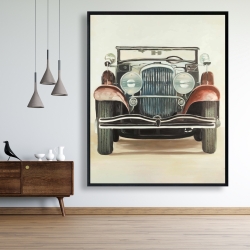 Framed 48 x 60 - Old 1920s luxury car