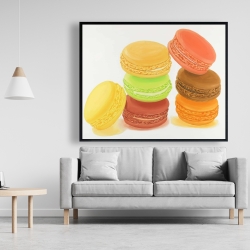 Framed 48 x 60 - Delicious macaroons